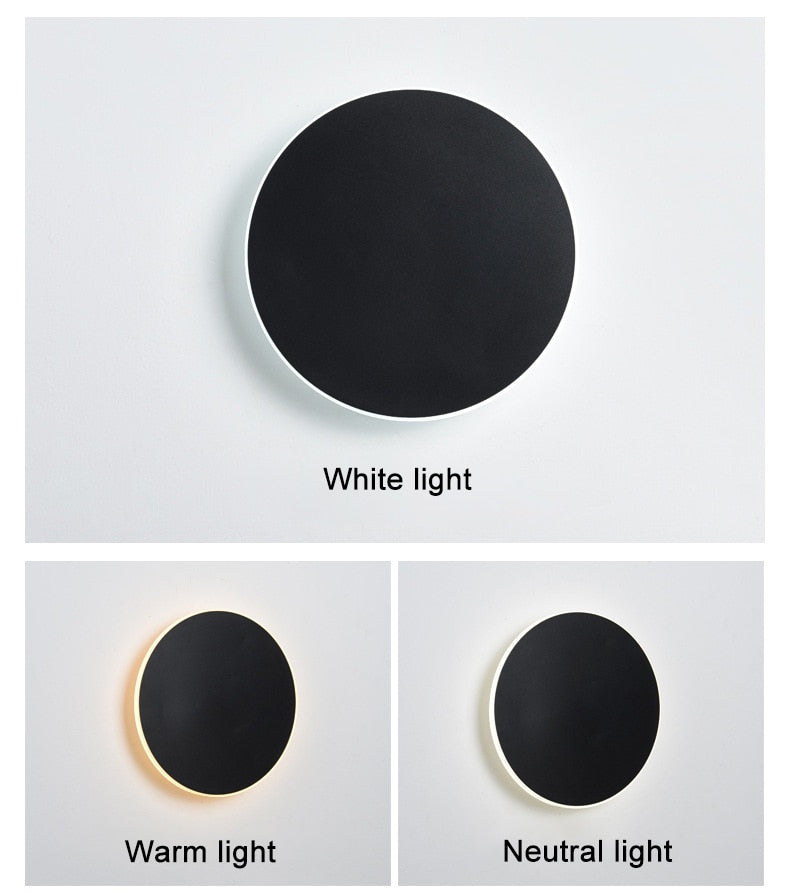 Rounded LED Sensor Wall Light