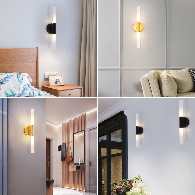 LED Tube Pipe Wall Lamp