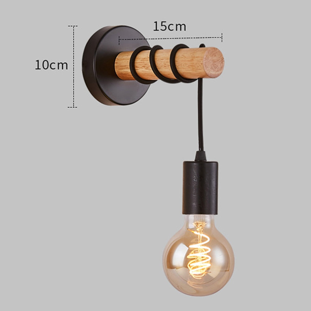 Wooden Wall Lamp